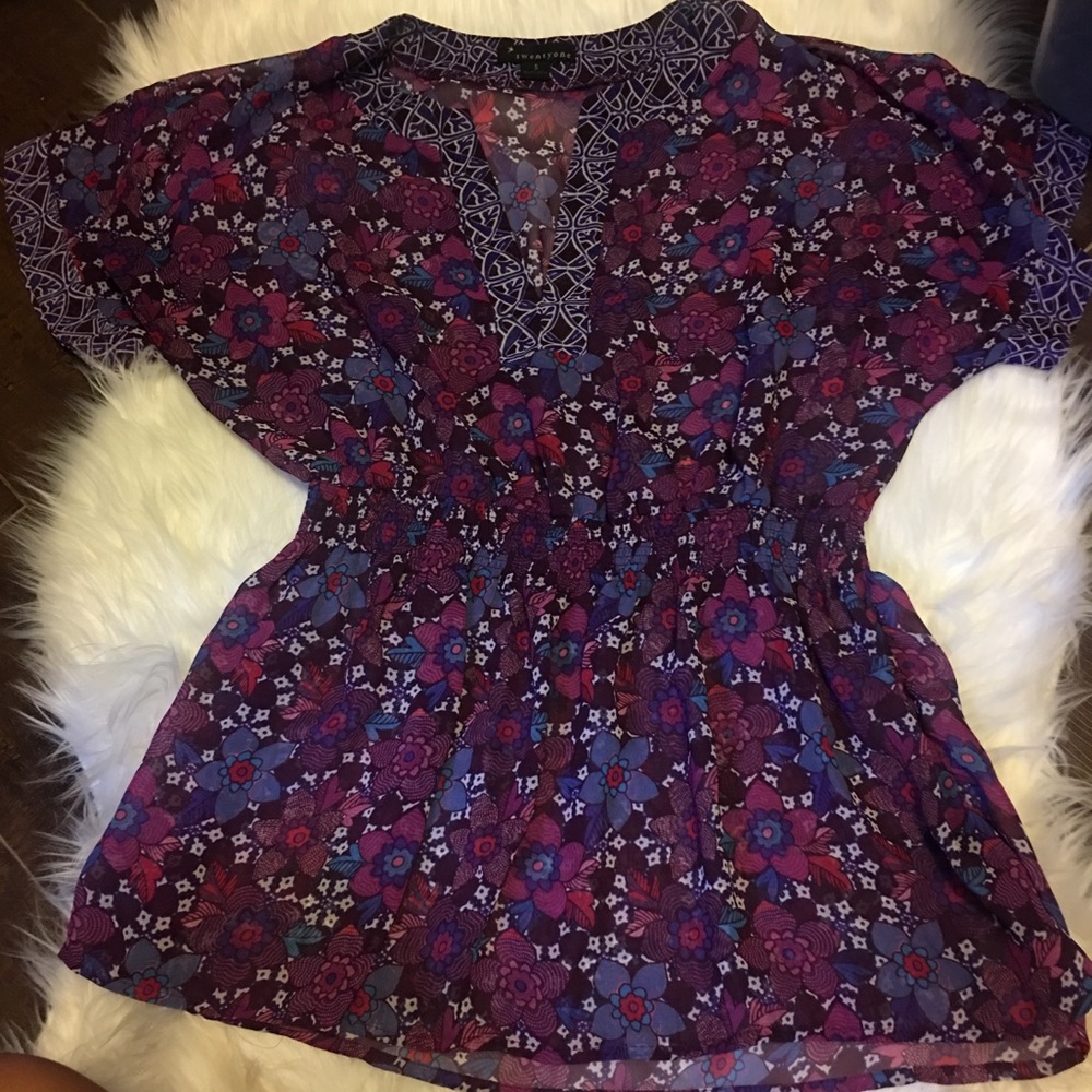 Forever 21 Sheer Dress Shirt